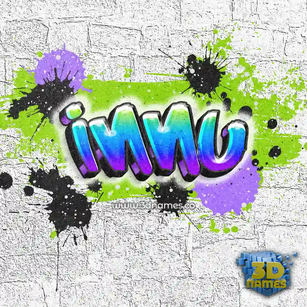 innu in Graffiti Grunge style - 3D name wallpaper