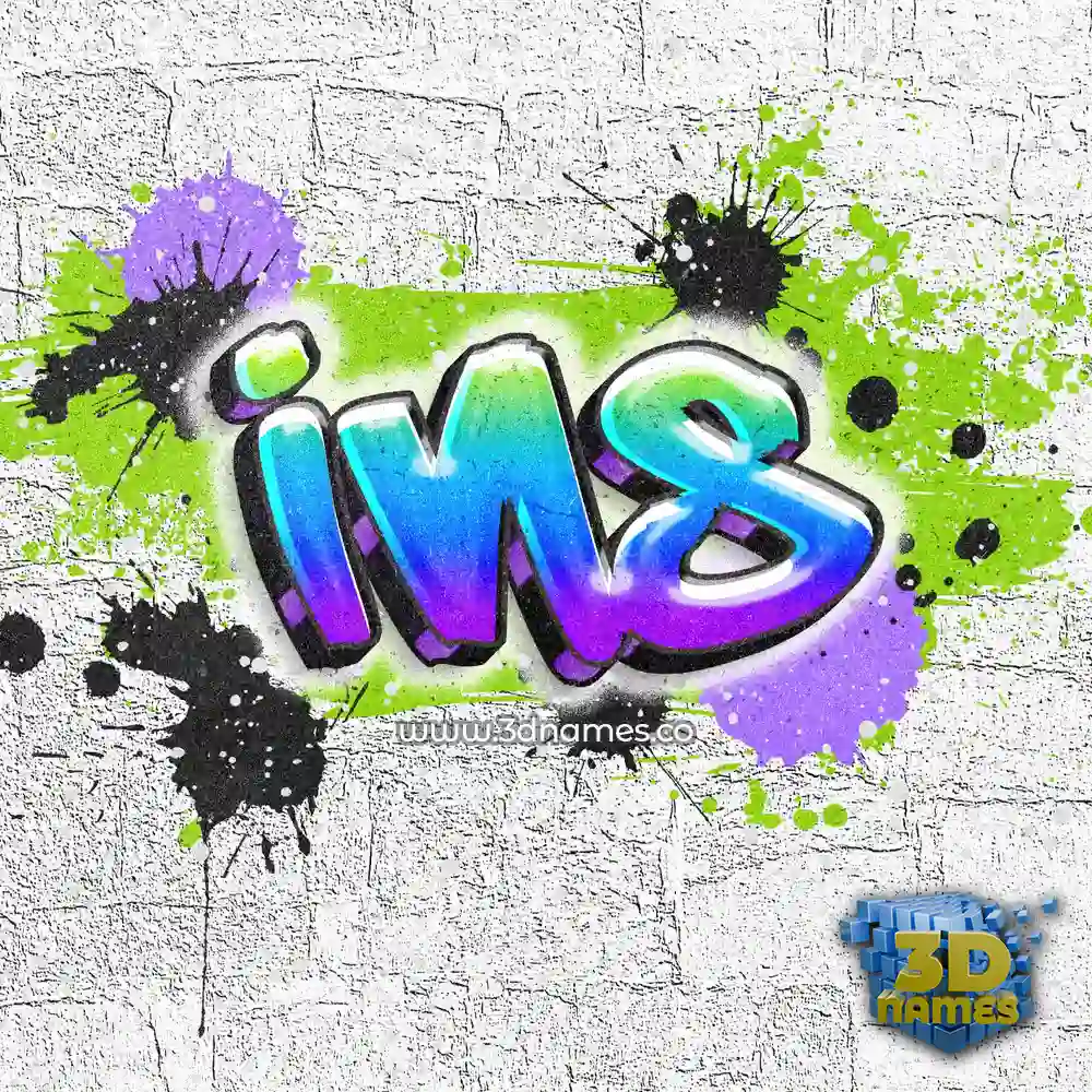 ins in Graffiti Grunge style - 3D name wallpaper