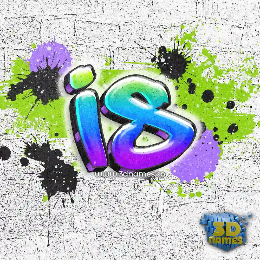 is in Graffiti Grunge style - 3D name wallpaper