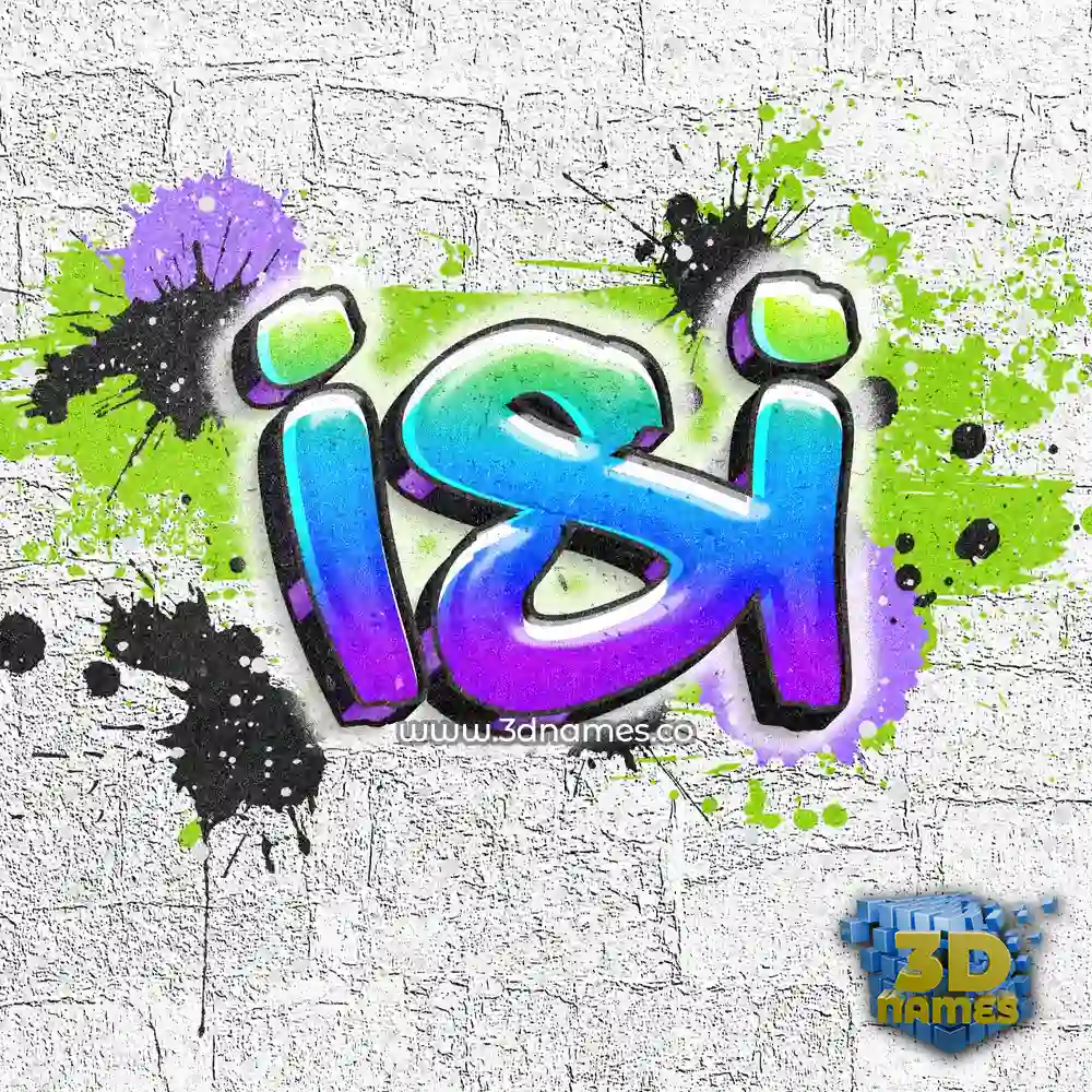 isi in Graffiti Grunge style - 3D name wallpaper