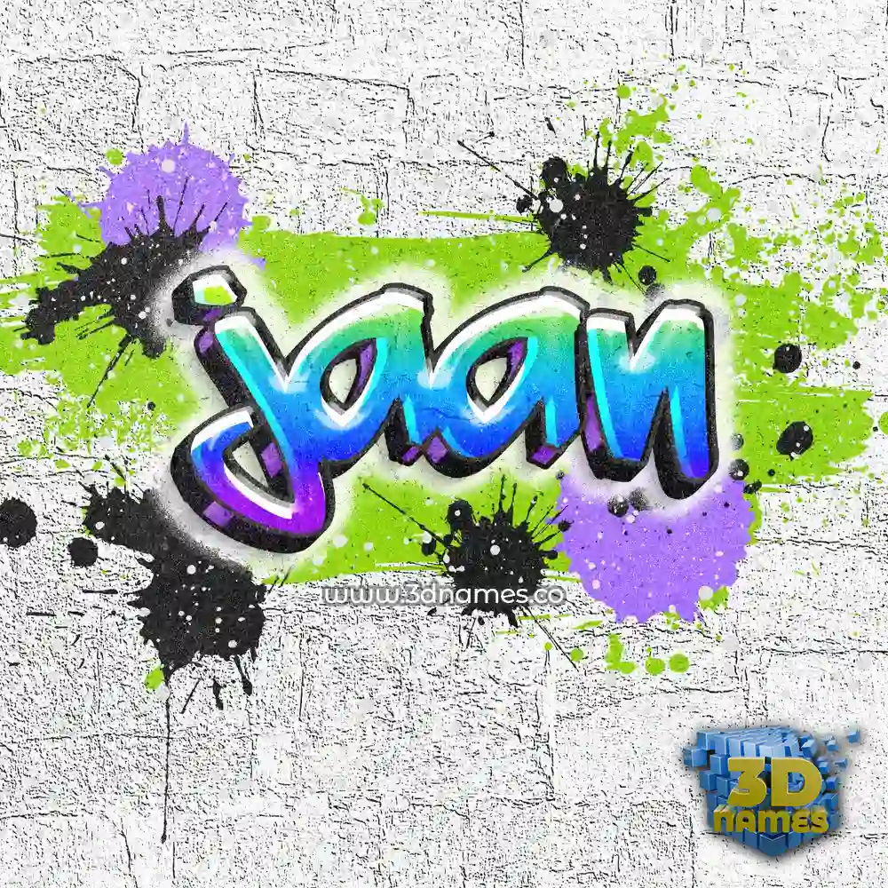 jaan in Graffiti Grunge style - 3D name wallpaper