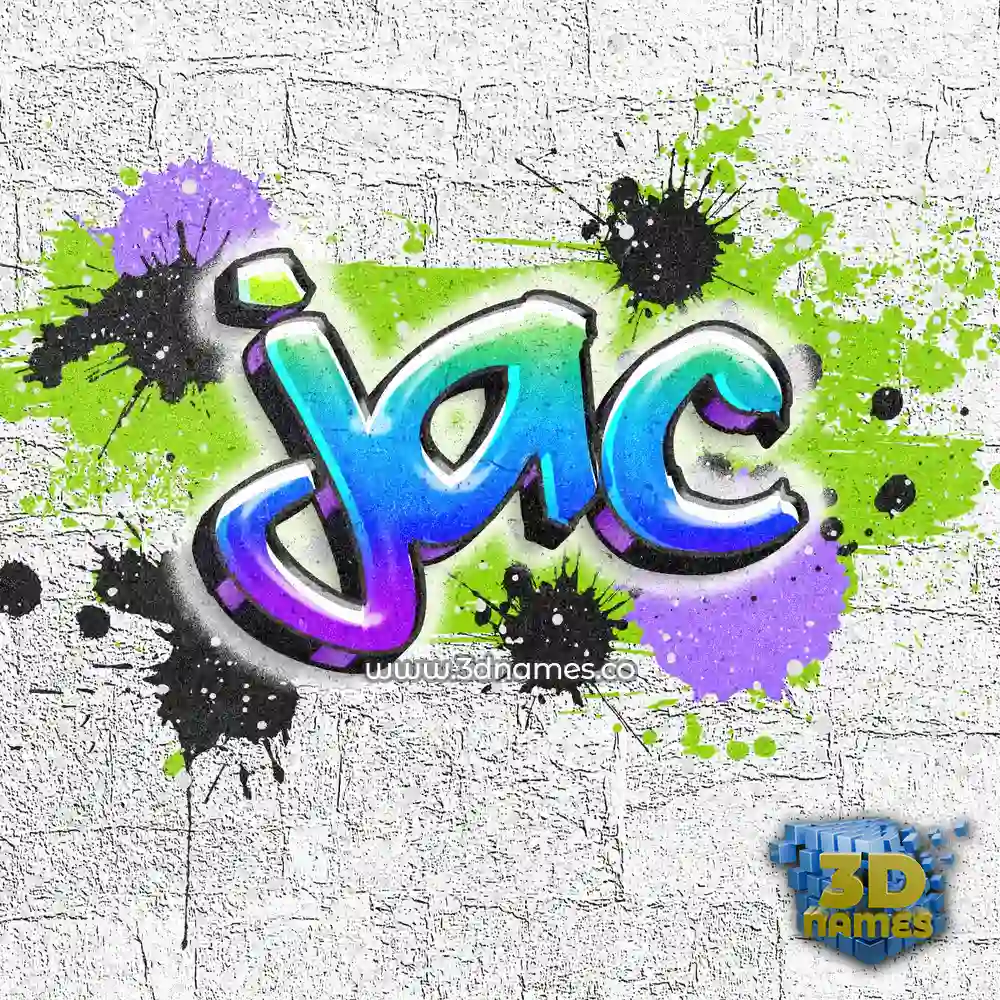 jac in Graffiti Grunge style - 3D name wallpaper