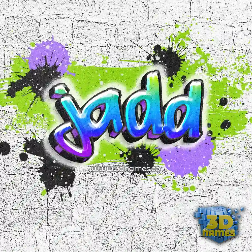 jadd in Graffiti Grunge style - 3D name wallpaper