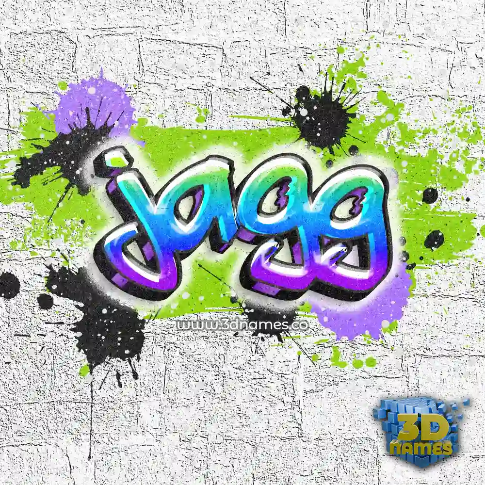 jagg in Graffiti Grunge style - 3D name wallpaper