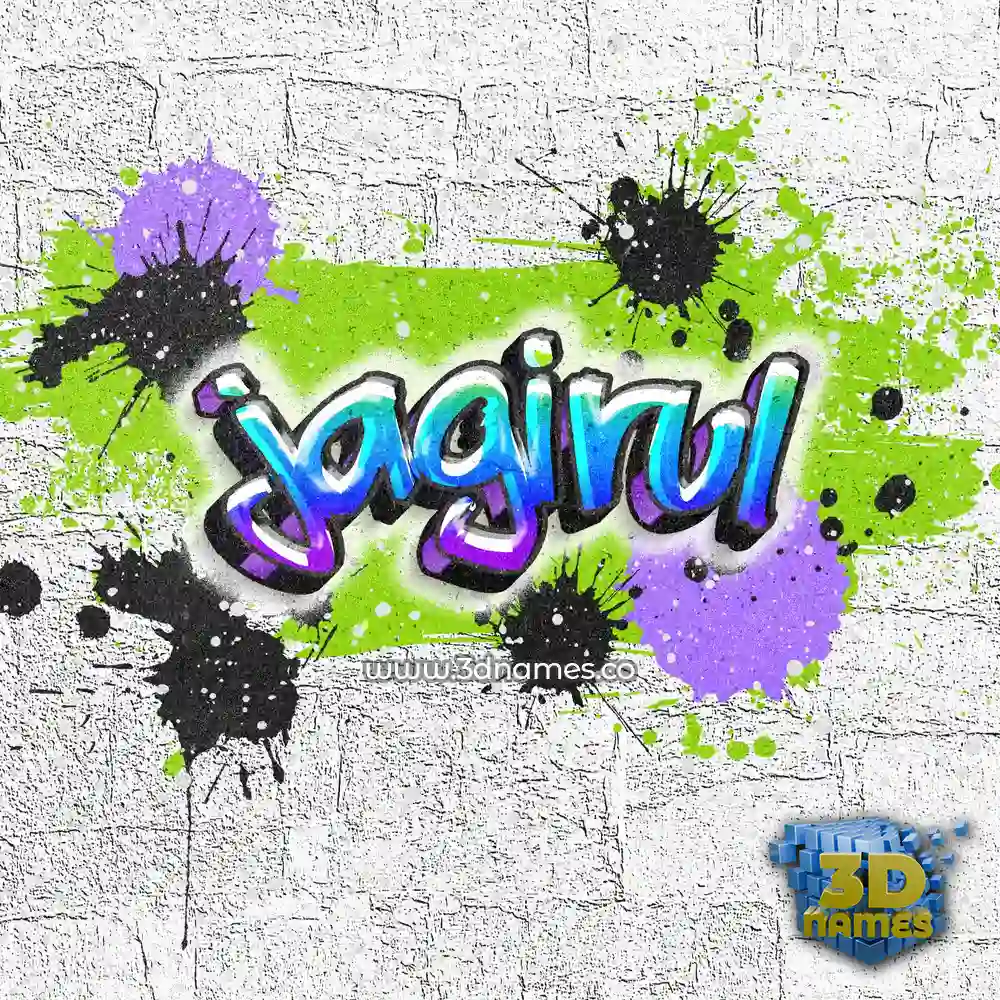 jagirul in Graffiti Grunge style - 3D name wallpaper