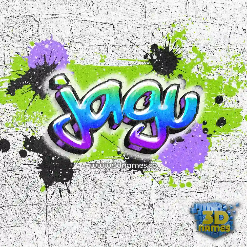 jagu in Graffiti Grunge style - 3D name wallpaper