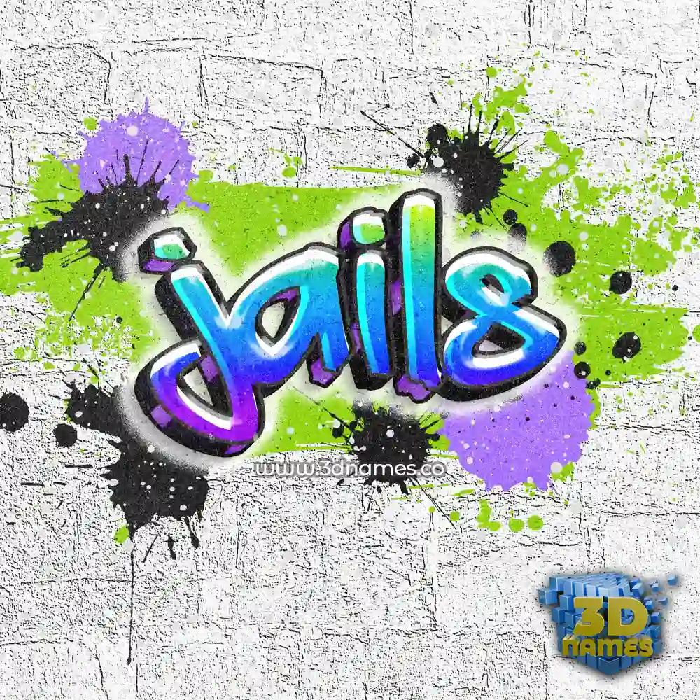 jails in Graffiti Grunge style - 3D name wallpaper
