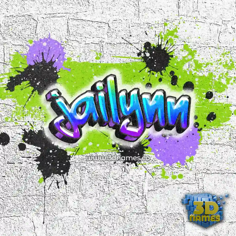 jailynn in Graffiti Grunge style - 3D name wallpaper