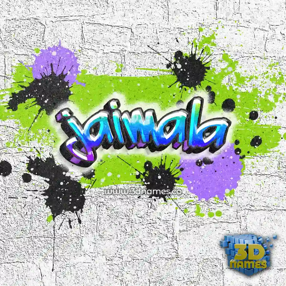 jaimala in Graffiti Grunge style - 3D name wallpaper