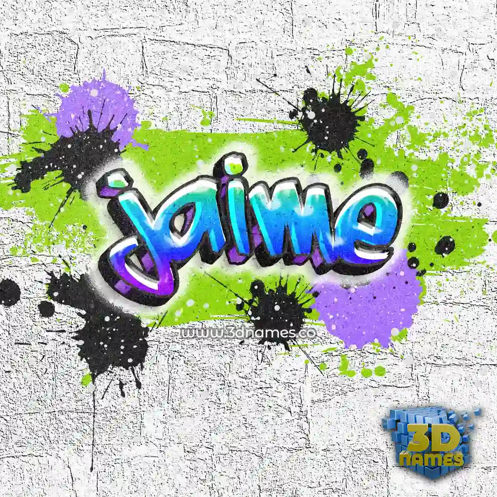 jaime in Graffiti Grunge style - 3D name wallpaper