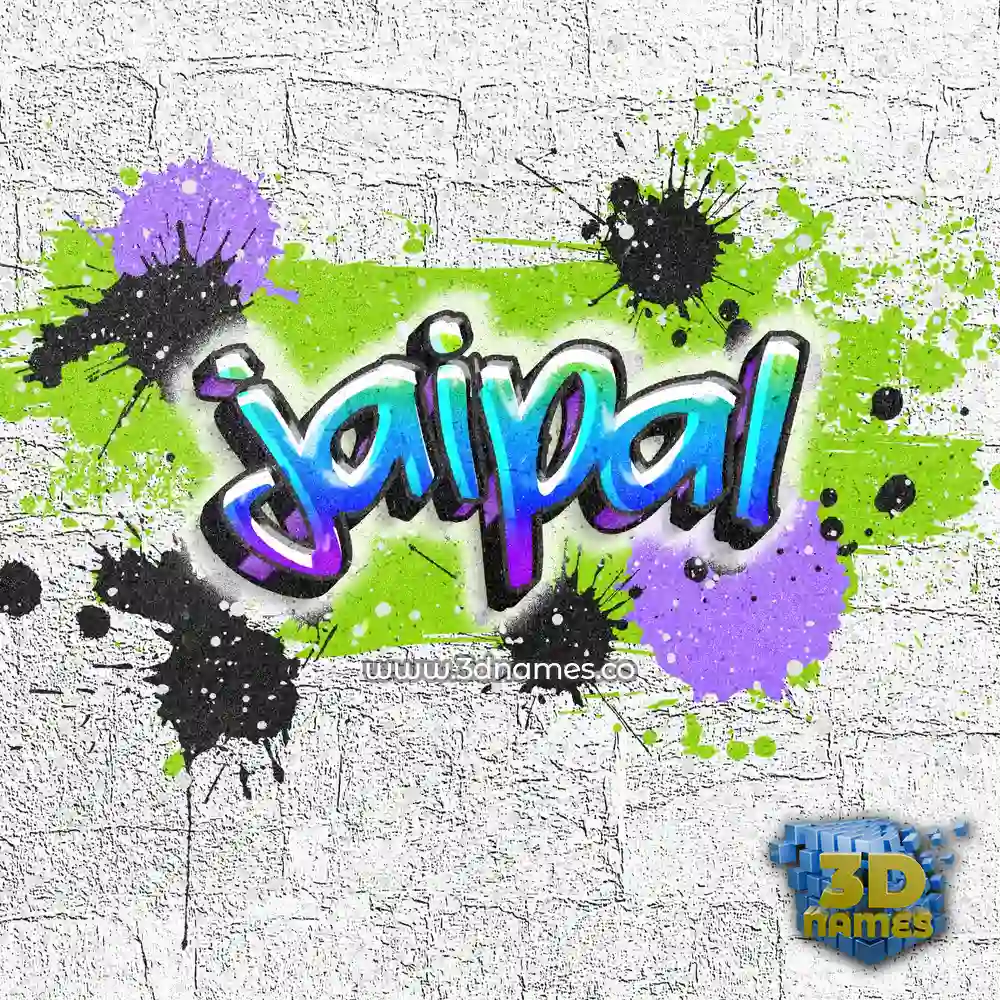 jaipal in Graffiti Grunge style - 3D name wallpaper