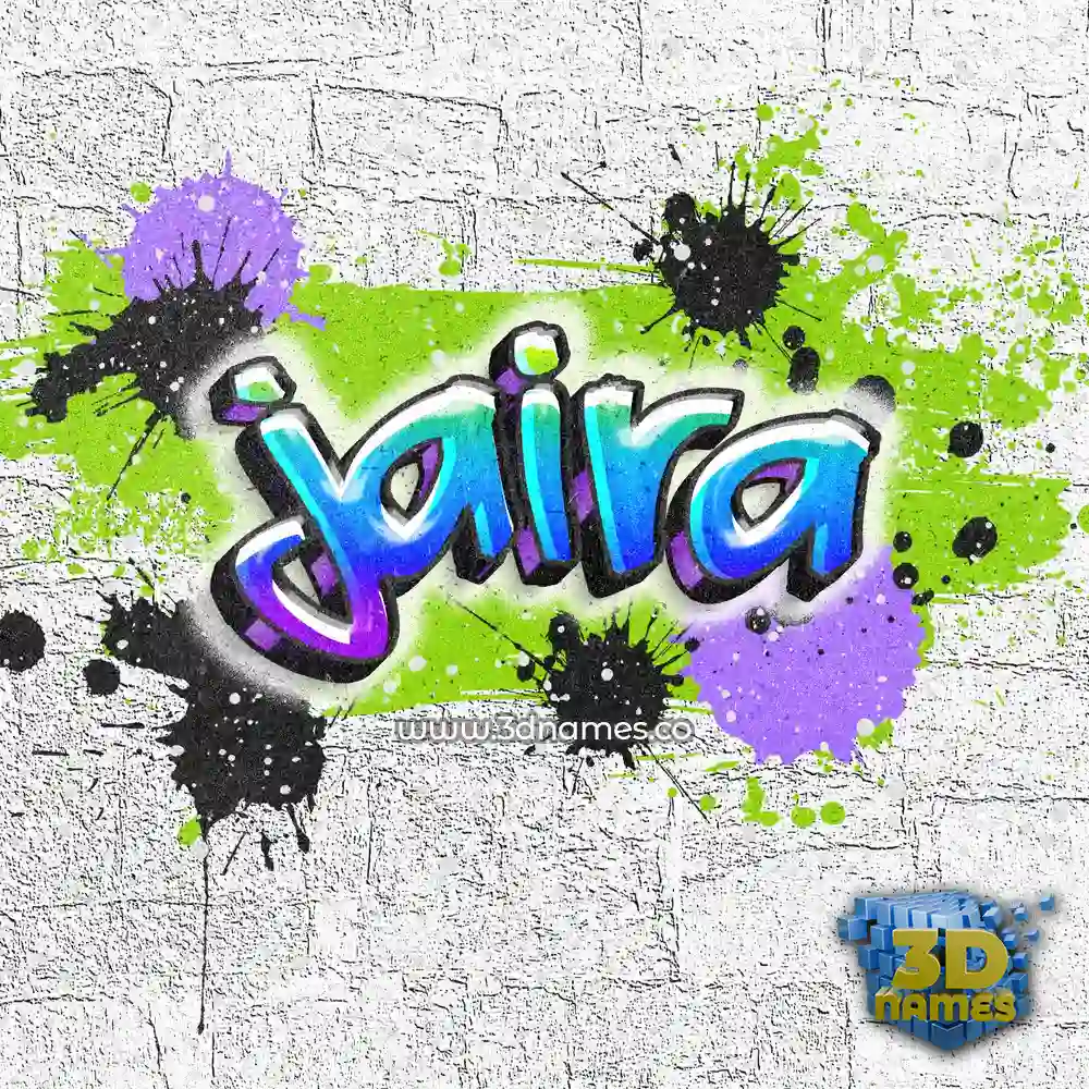 jaira in Graffiti Grunge style - 3D name wallpaper