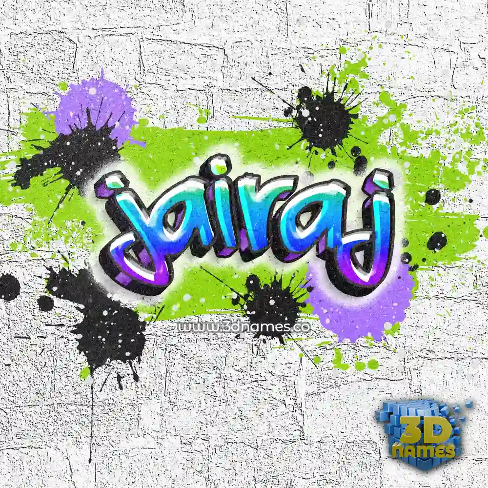 jairaj in Graffiti Grunge style - 3D name wallpaper