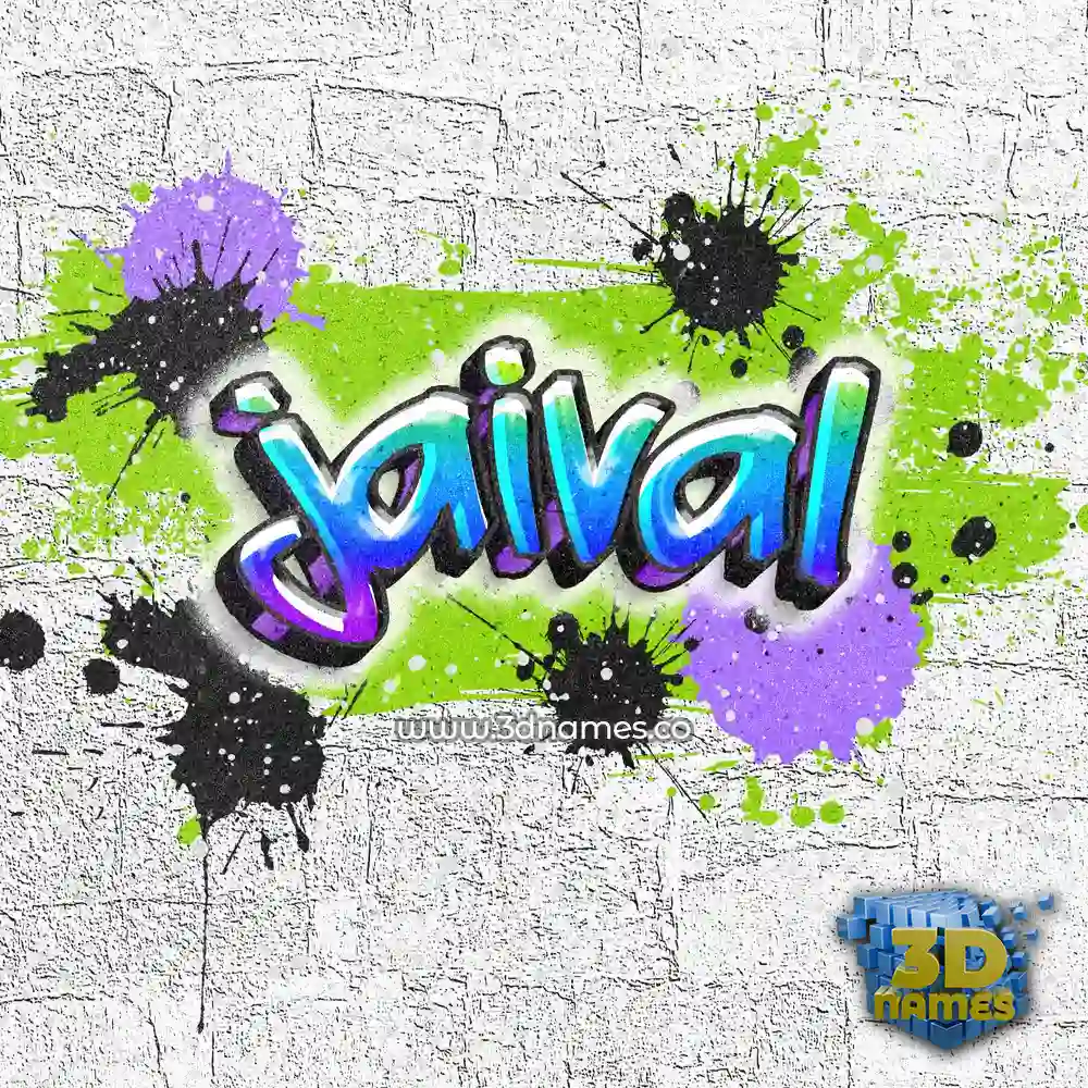 jaival in Graffiti Grunge style - 3D name wallpaper