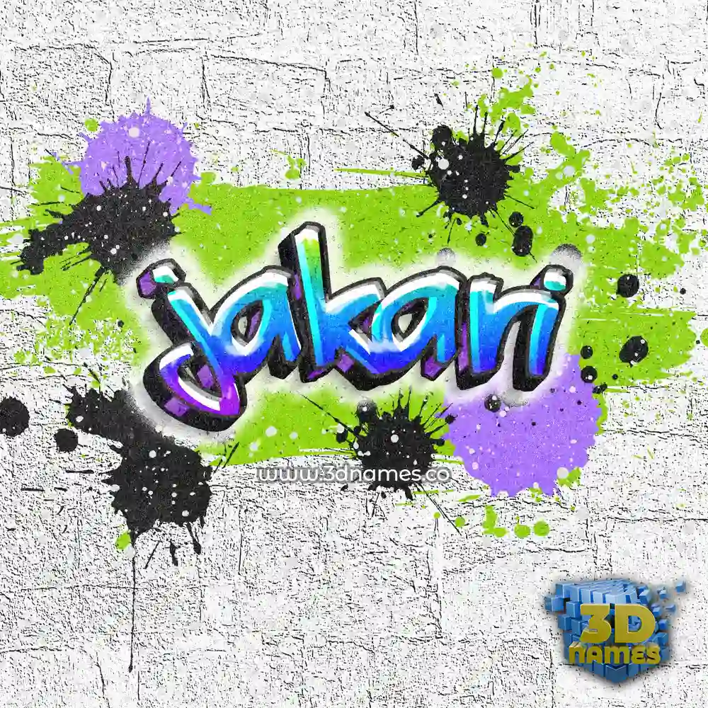 jakari in Graffiti Grunge style - 3D name wallpaper