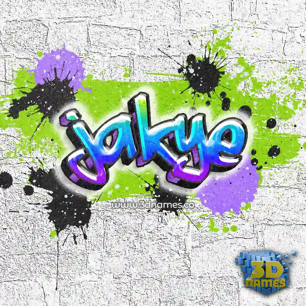 jakye in Graffiti Grunge style - 3D name wallpaper