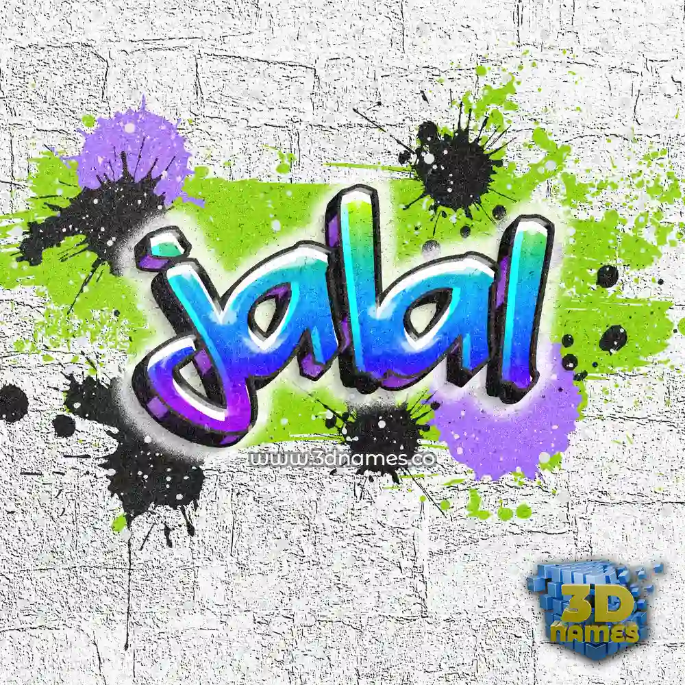 jalal in Graffiti Grunge style - 3D name wallpaper