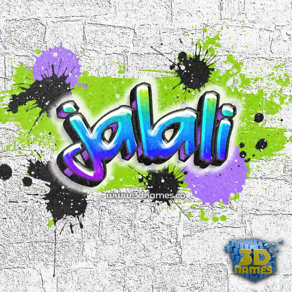 jalali in Graffiti Grunge style - 3D name wallpaper