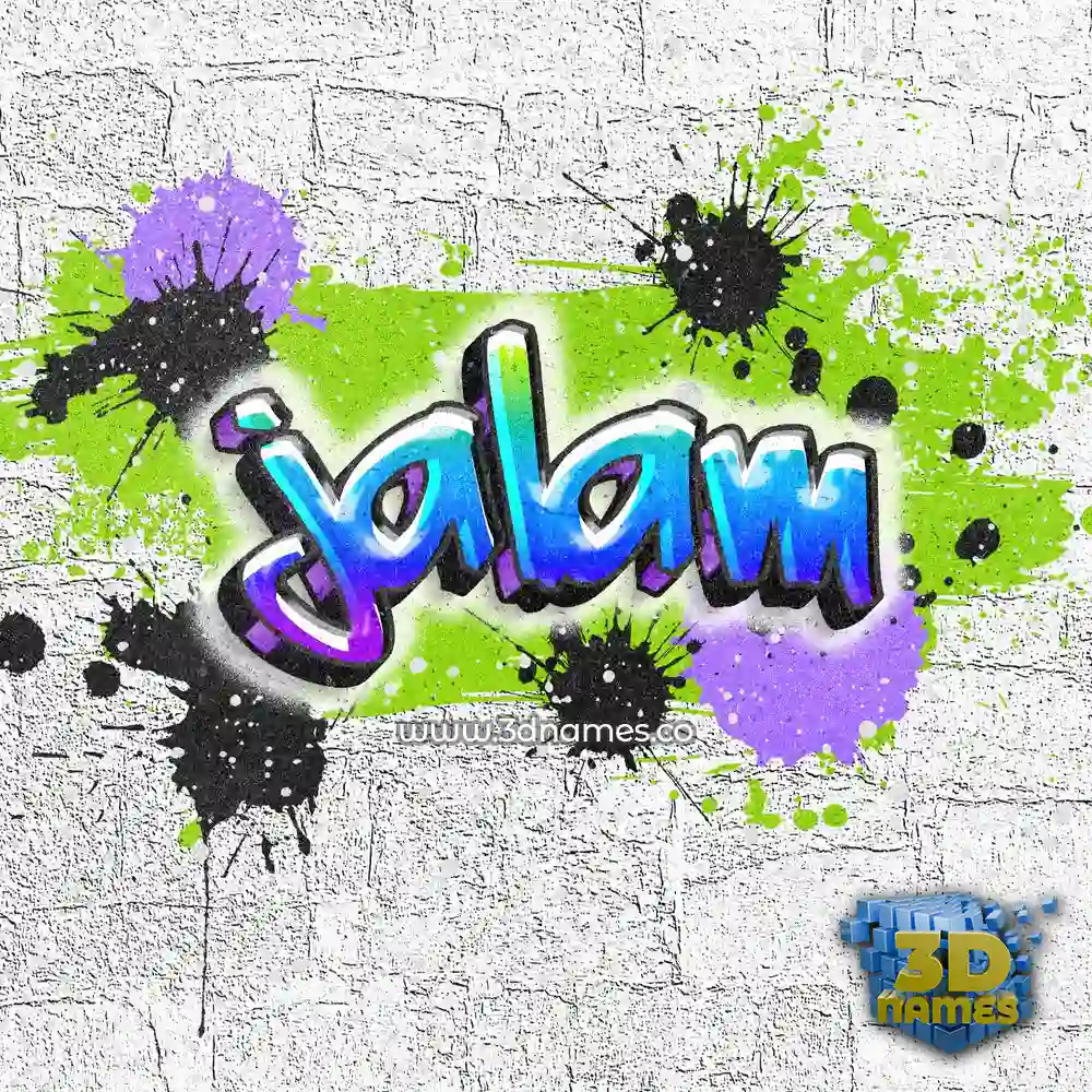 jalam in Graffiti Grunge style - 3D name wallpaper