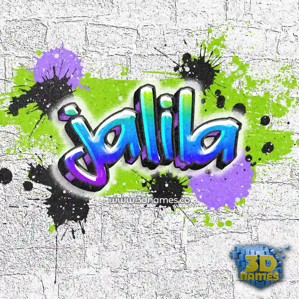 jalila in Graffiti Grunge style - 3D name wallpaper