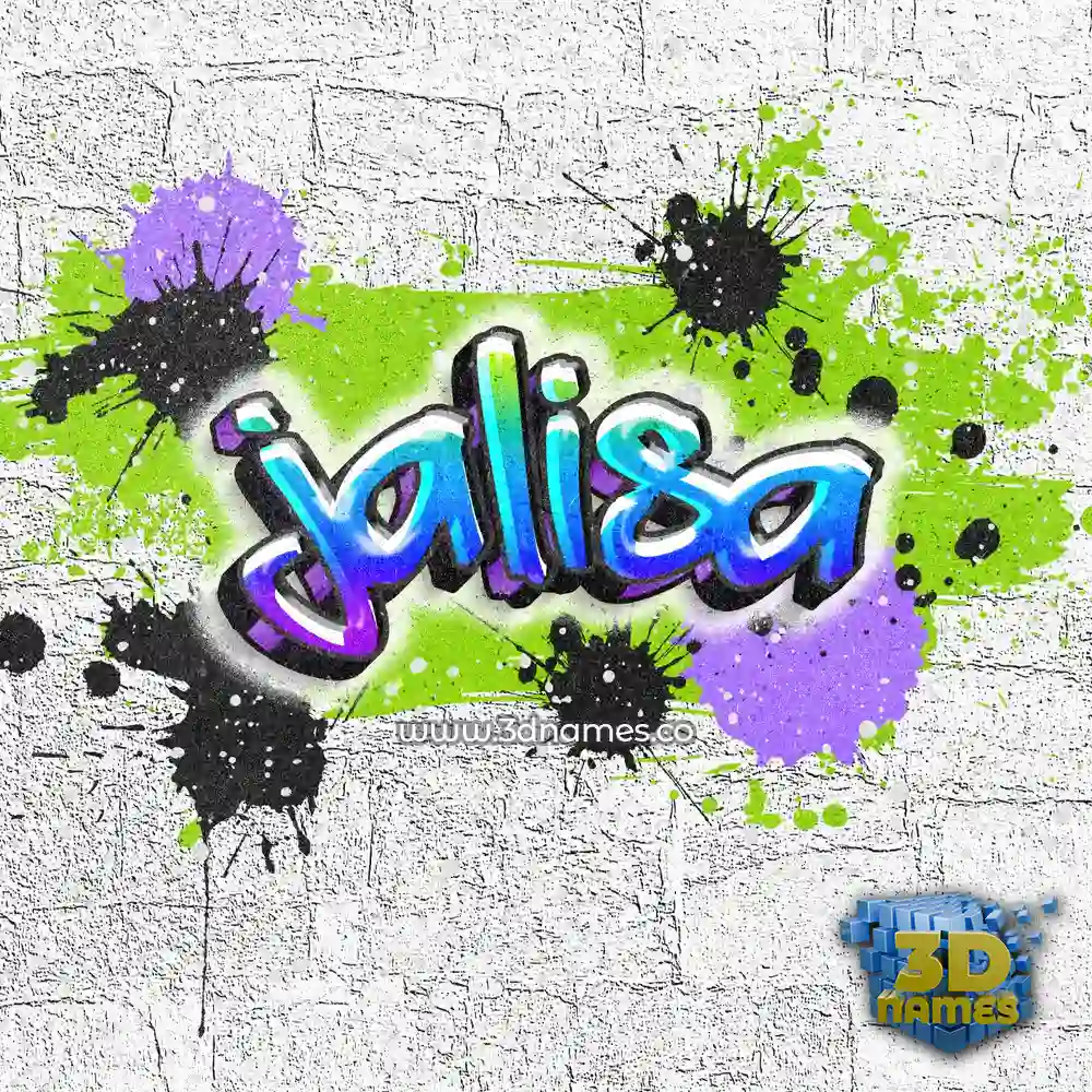 jalisa in Graffiti Grunge style - 3D name wallpaper