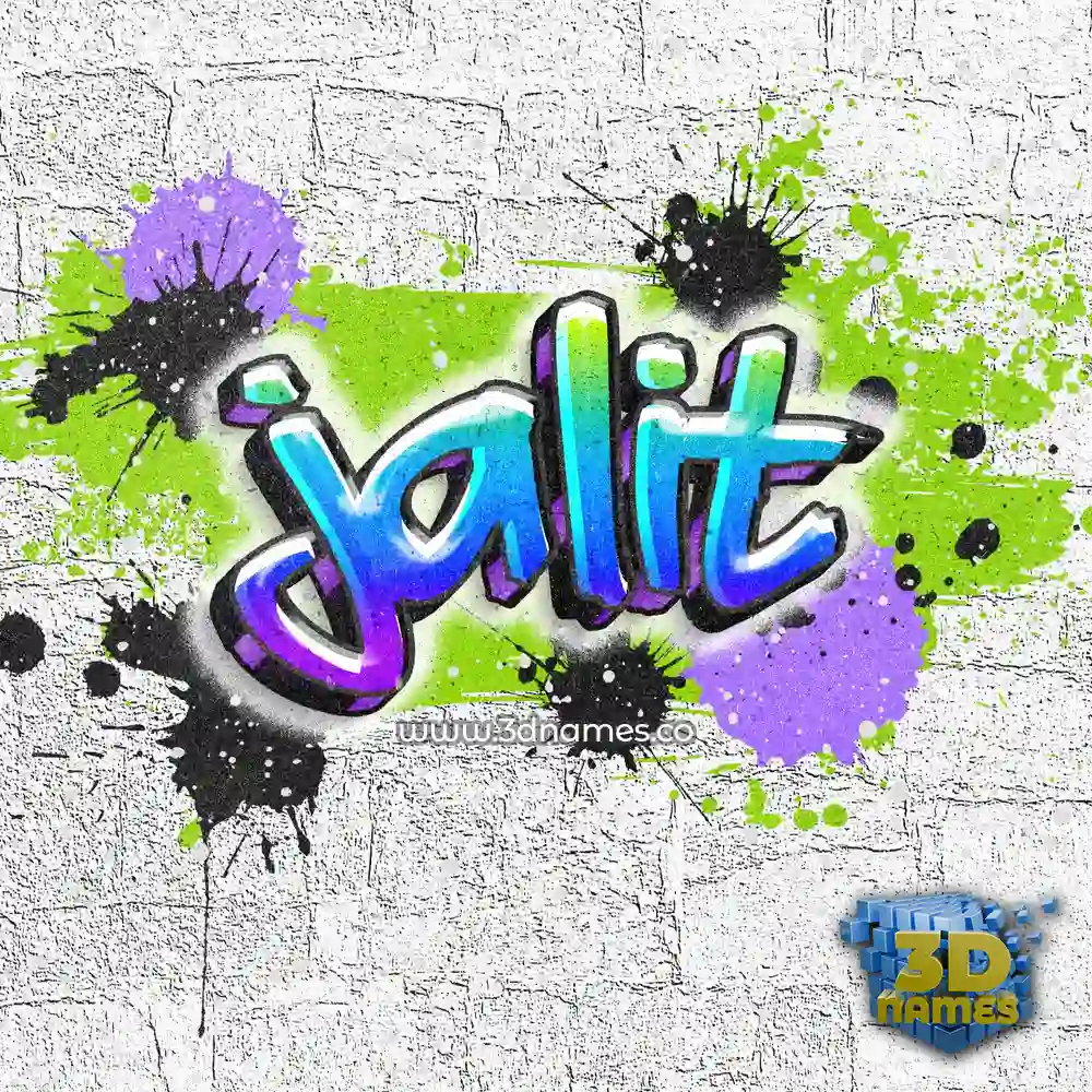 jalit in Graffiti Grunge style - 3D name wallpaper
