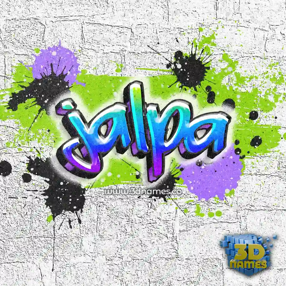 jalpa in Graffiti Grunge style - 3D name wallpaper