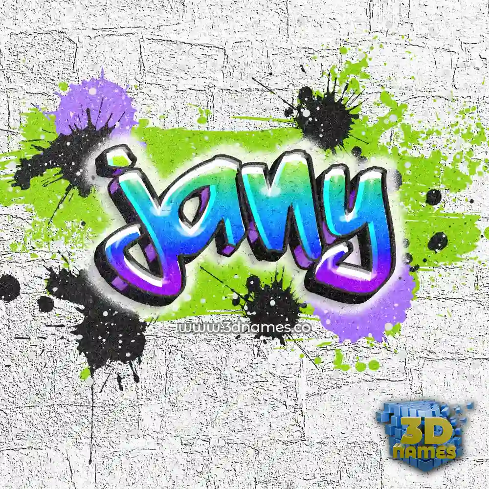 jany in Graffiti Grunge style - 3D name wallpaper