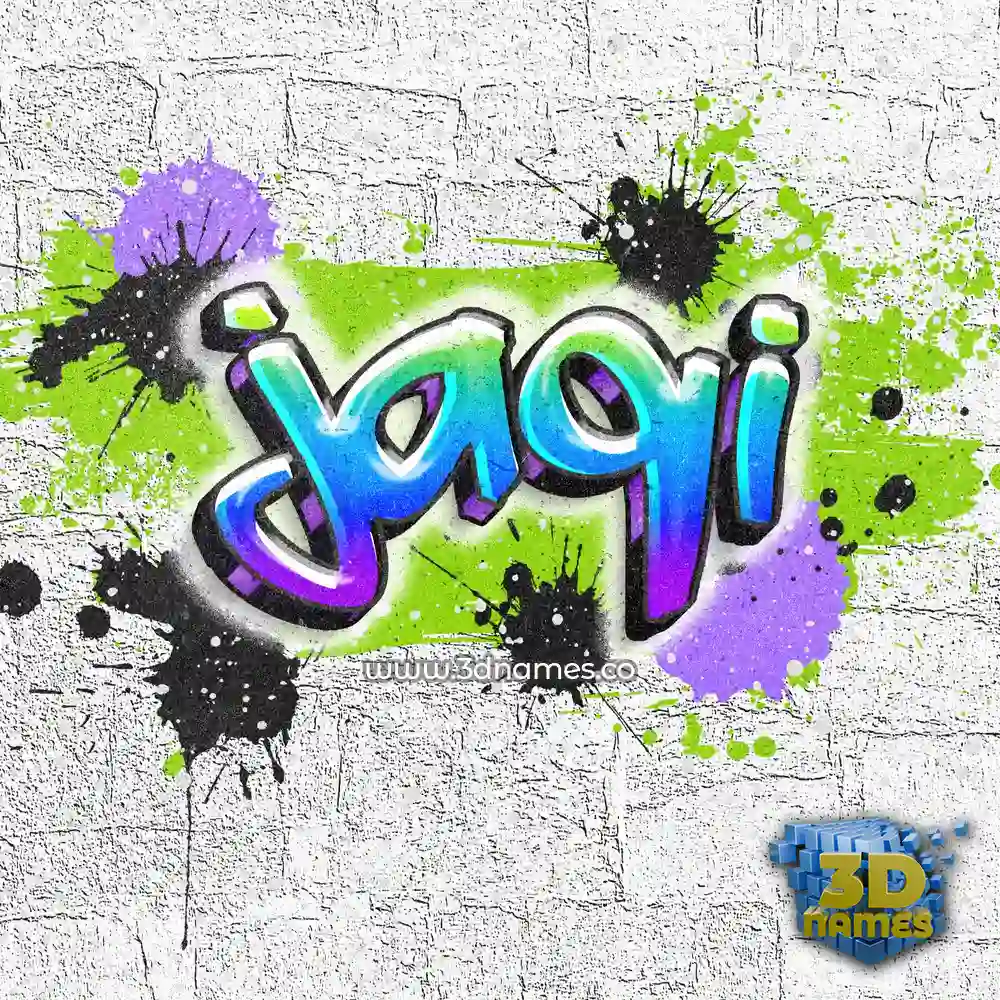 jaqi in Graffiti Grunge style - 3D name wallpaper