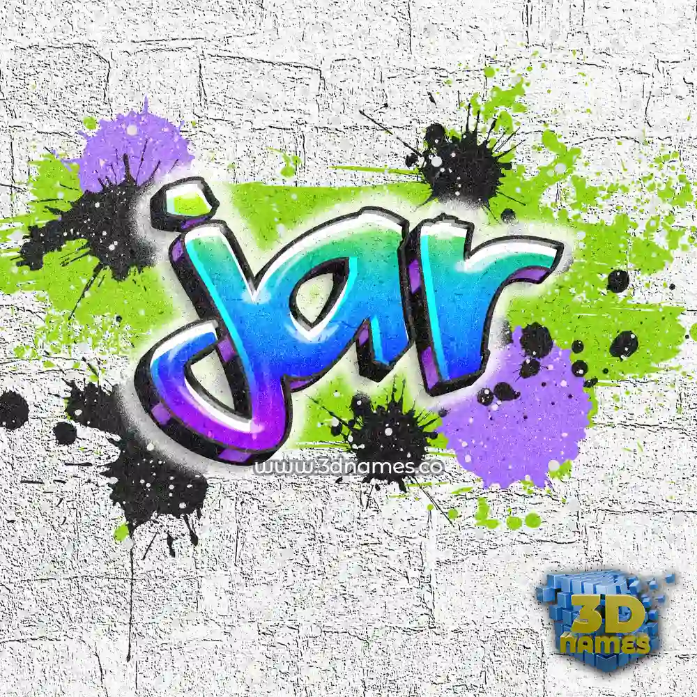 jar in Graffiti Grunge style - 3D name wallpaper