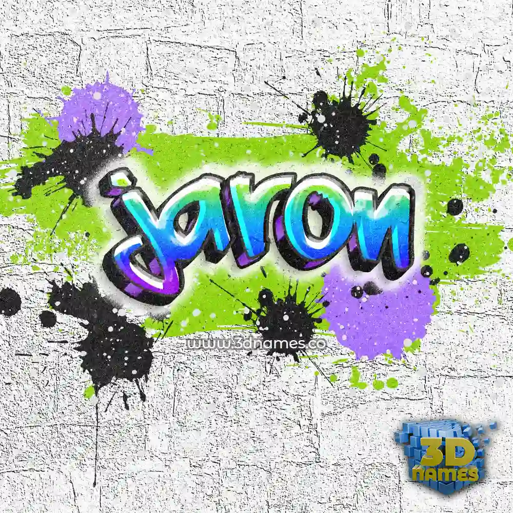 jaron in Graffiti Grunge style - 3D name wallpaper