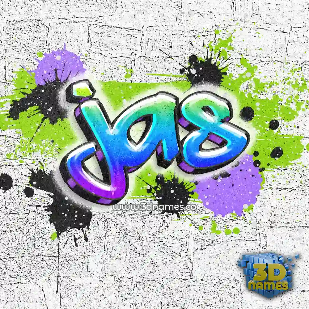jas in Graffiti Grunge style - 3D name wallpaper