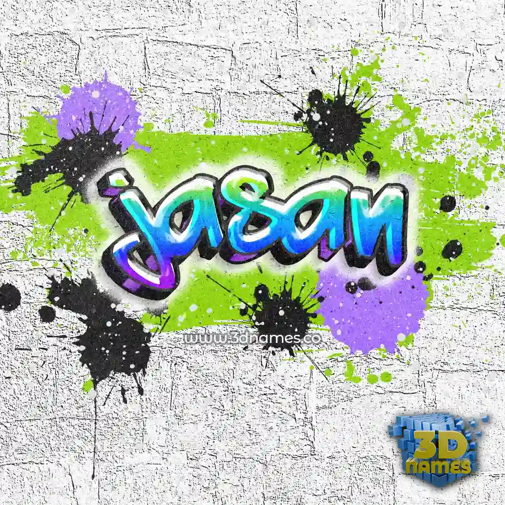 jasan in Graffiti Grunge style - 3D name wallpaper