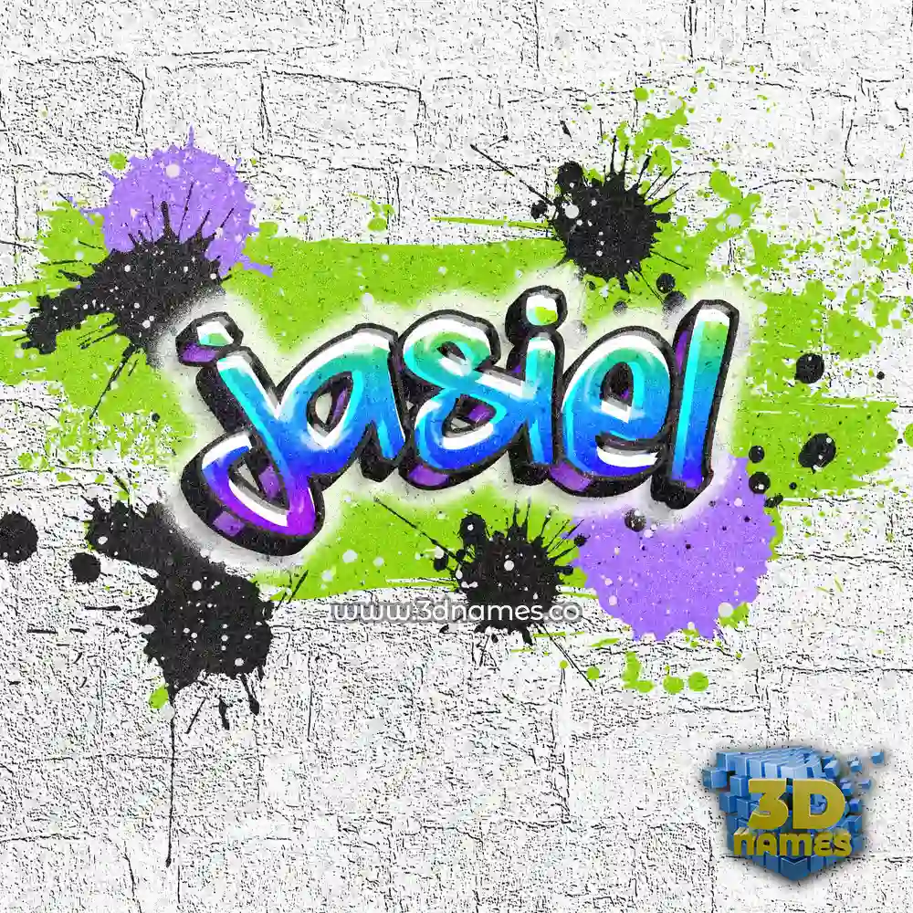 jasiel in Graffiti Grunge style - 3D name wallpaper