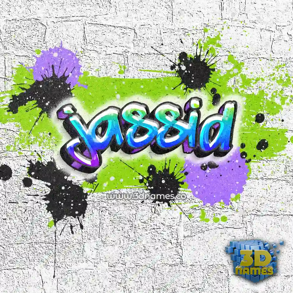 jassid in Graffiti Grunge style - 3D name wallpaper