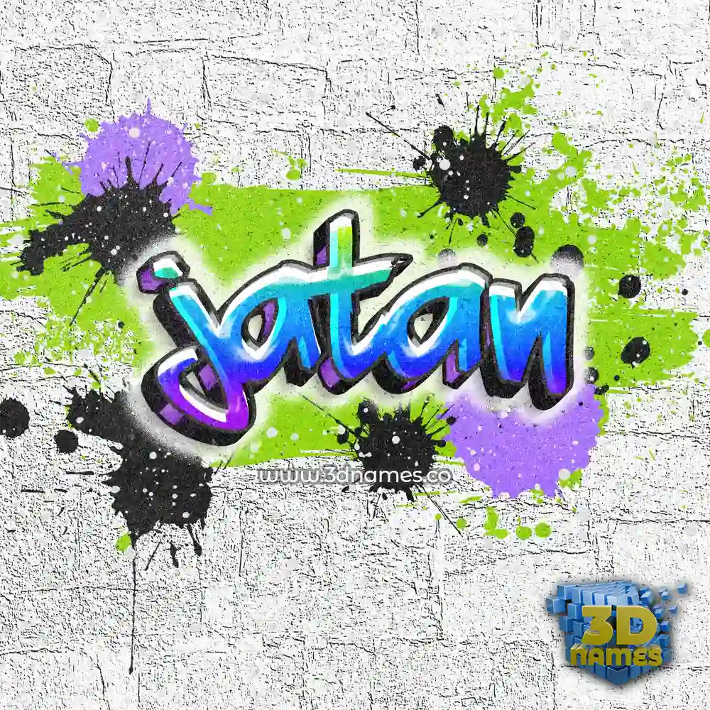 jatan in Graffiti Grunge style - 3D name wallpaper