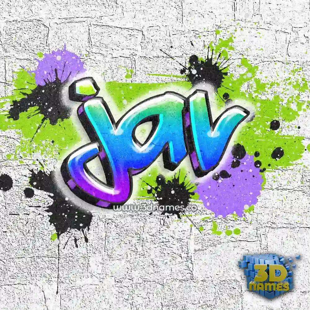 jav in Graffiti Grunge style - 3D name wallpaper