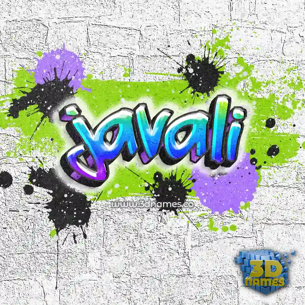 javali in Graffiti Grunge style - 3D name wallpaper