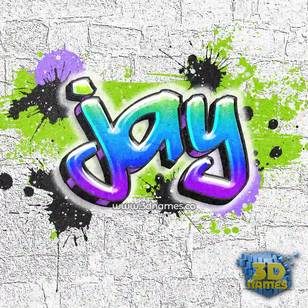 jay in Graffiti Grunge style - 3D name wallpaper
