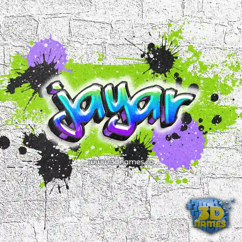 jayar in Graffiti Grunge style - 3D name wallpaper
