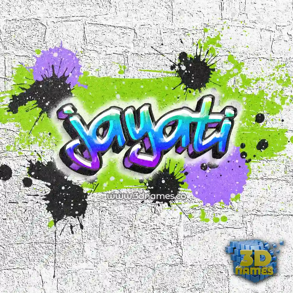 jayati in Graffiti Grunge style - 3D name wallpaper