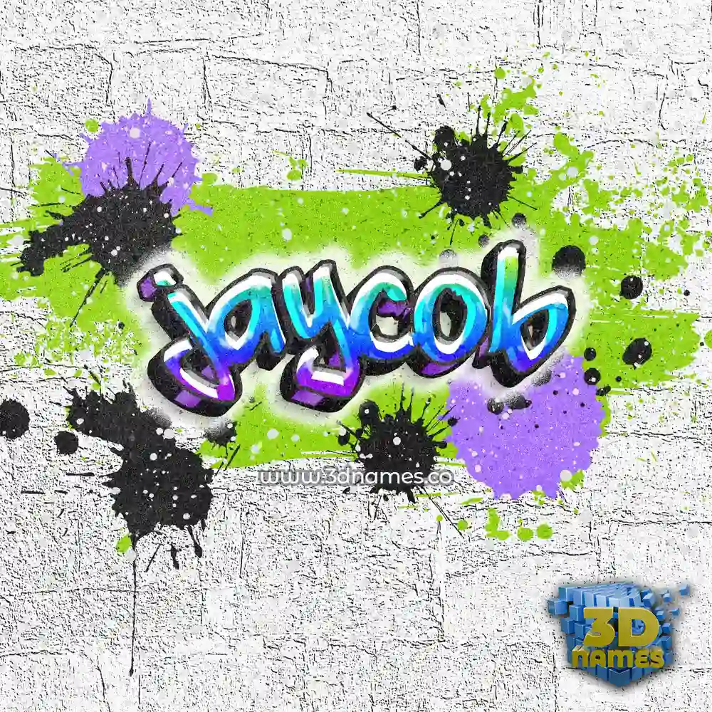 jaycob in Graffiti Grunge style - 3D name wallpaper