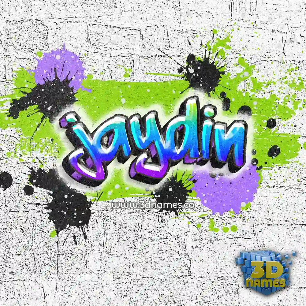 jaydin in Graffiti Grunge style - 3D name wallpaper