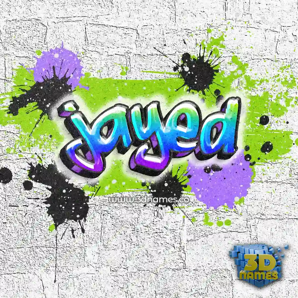 jayed in Graffiti Grunge style - 3D name wallpaper