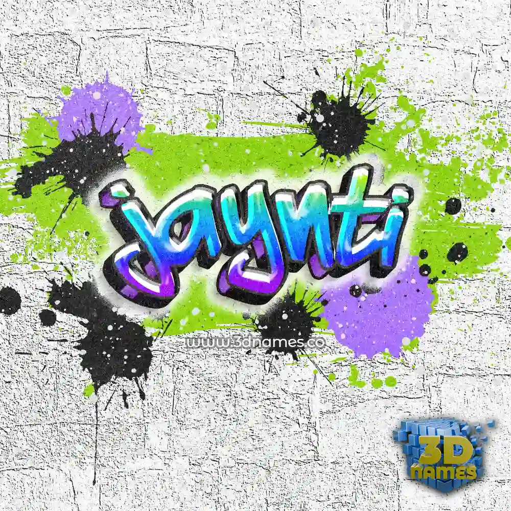 jaynti in Graffiti Grunge style - 3D name wallpaper