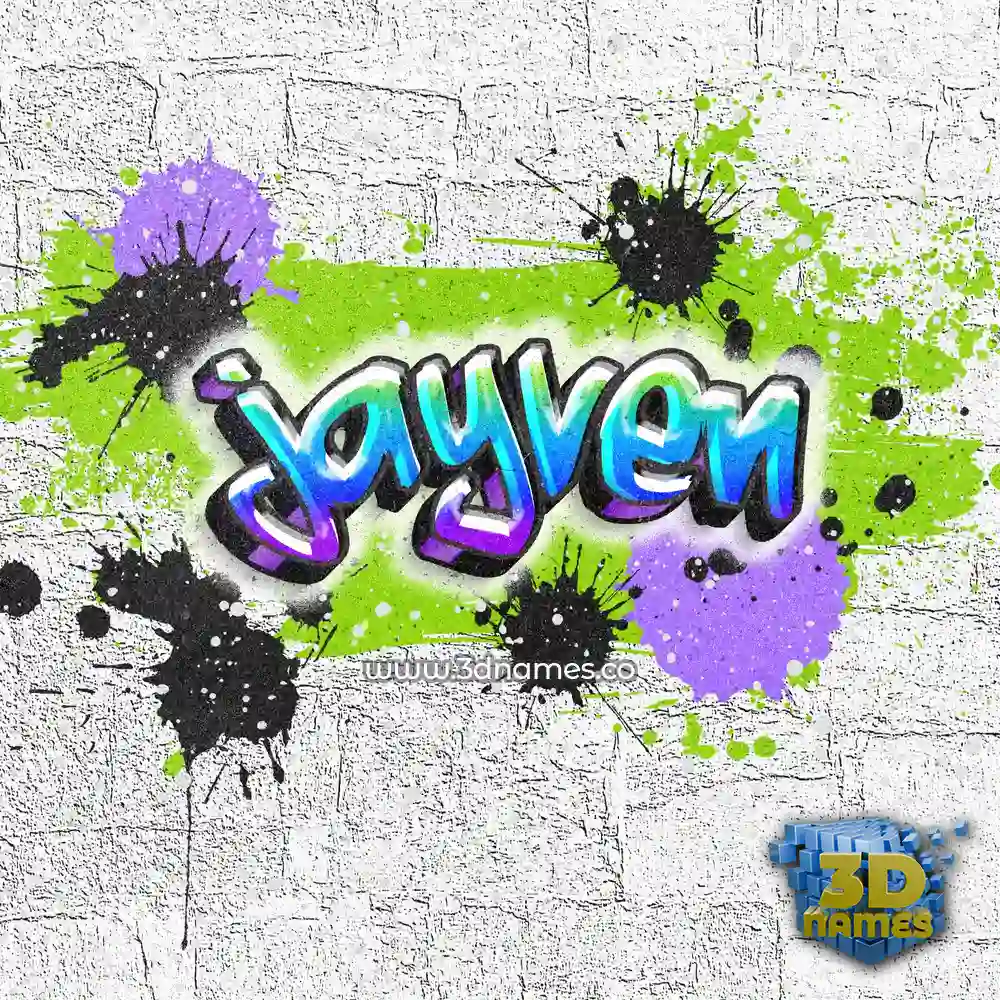 jayven in Graffiti Grunge style - 3D name wallpaper