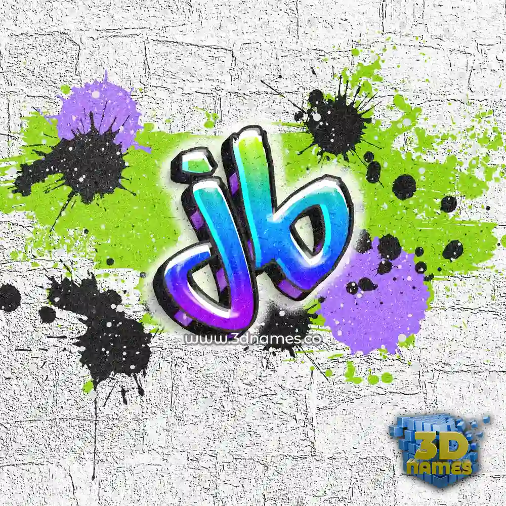 jb in Graffiti Grunge style - 3D name wallpaper