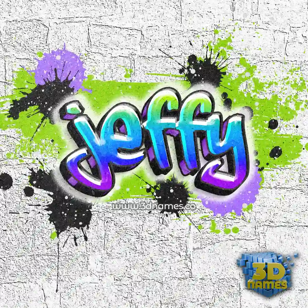 jeffy in Graffiti Grunge style - 3D name wallpaper