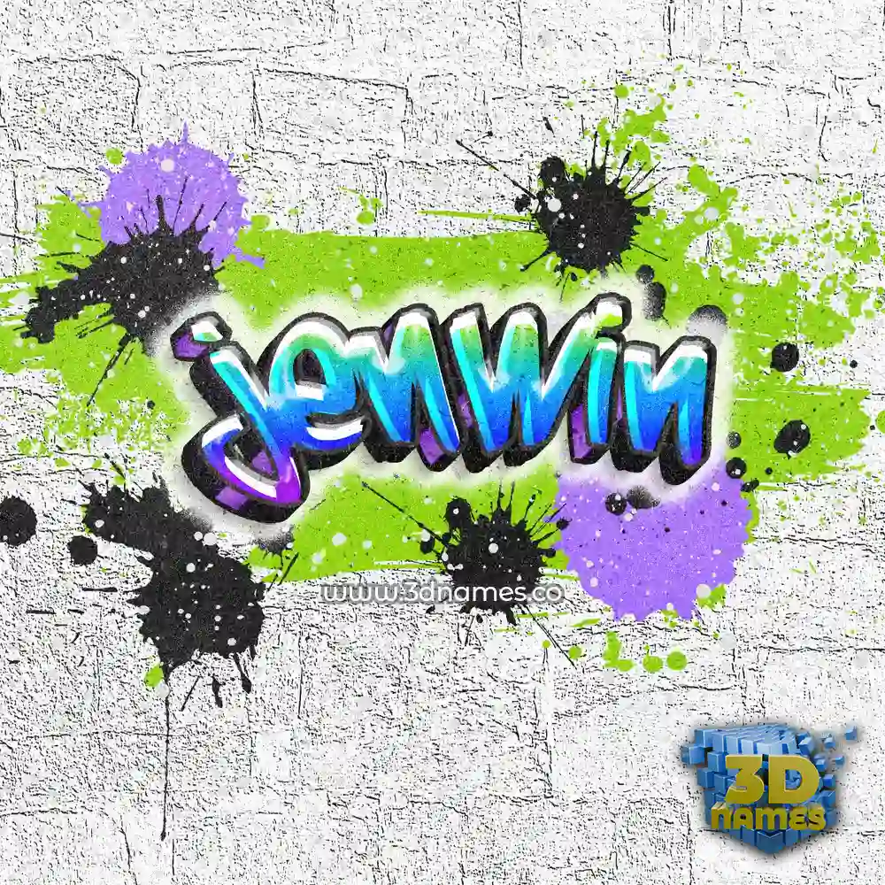 jenwin in Graffiti Grunge style - 3D name wallpaper