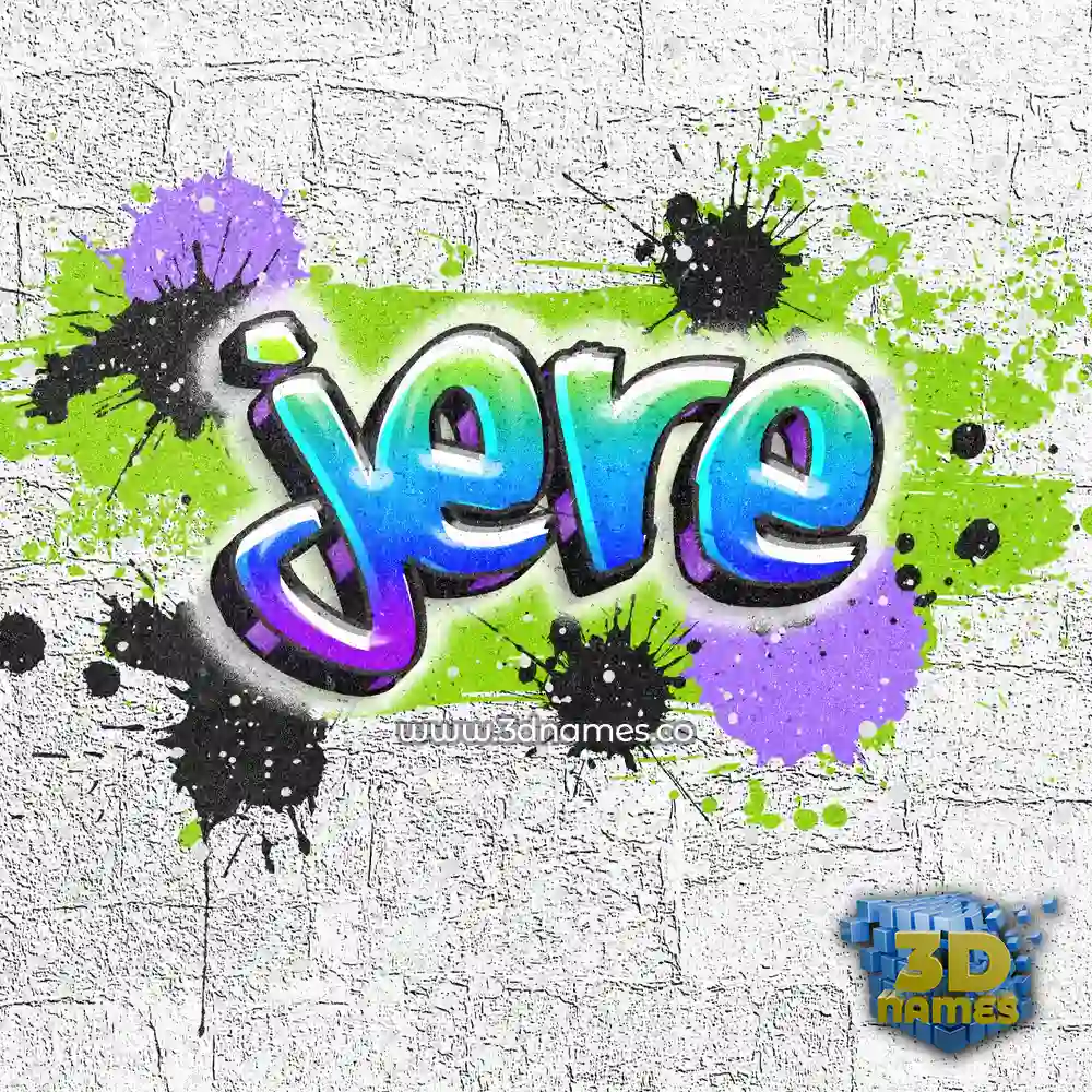 jere in Graffiti Grunge style - 3D name wallpaper